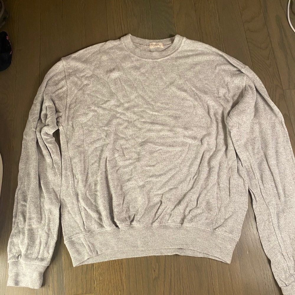 Grey sweater one size fits all!